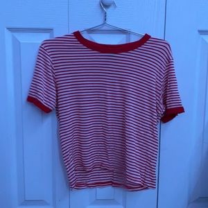 red striped comfortable shirt